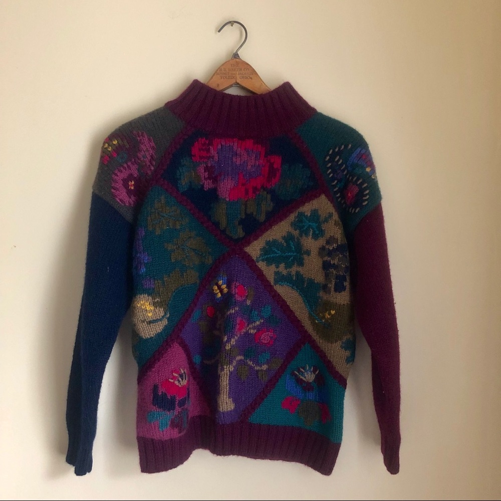 Vtg 90s Eddie Bauer Chunky Sweater